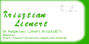 krisztian lienert business card